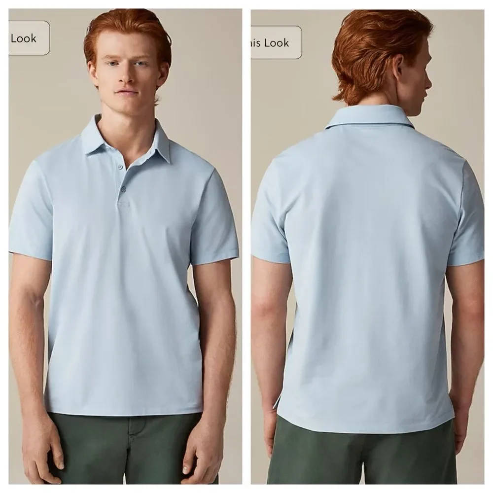 J. Crew performance polo shirt with COOLMAX technology. Size L.